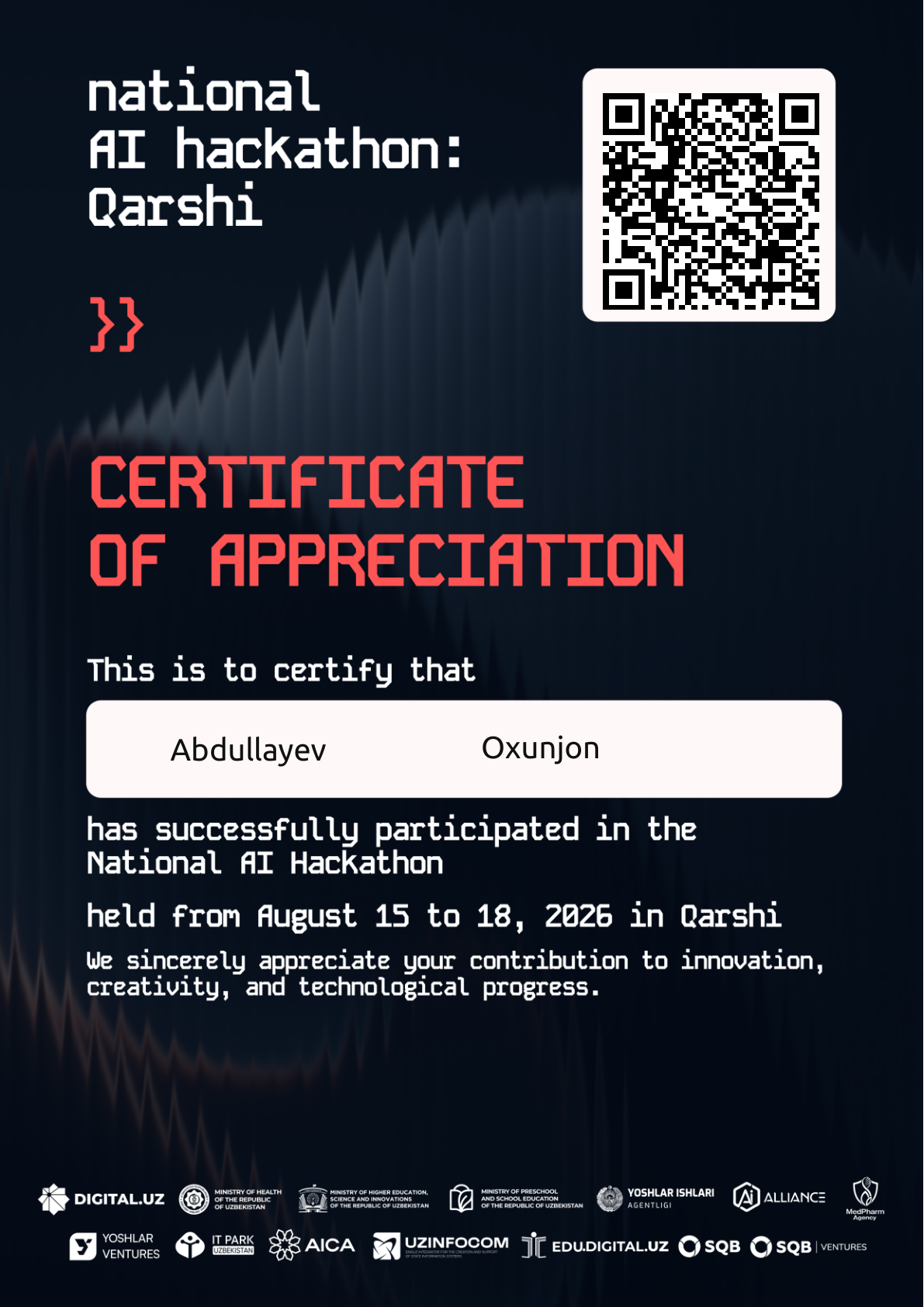 National AI Hackathon -Qarshi