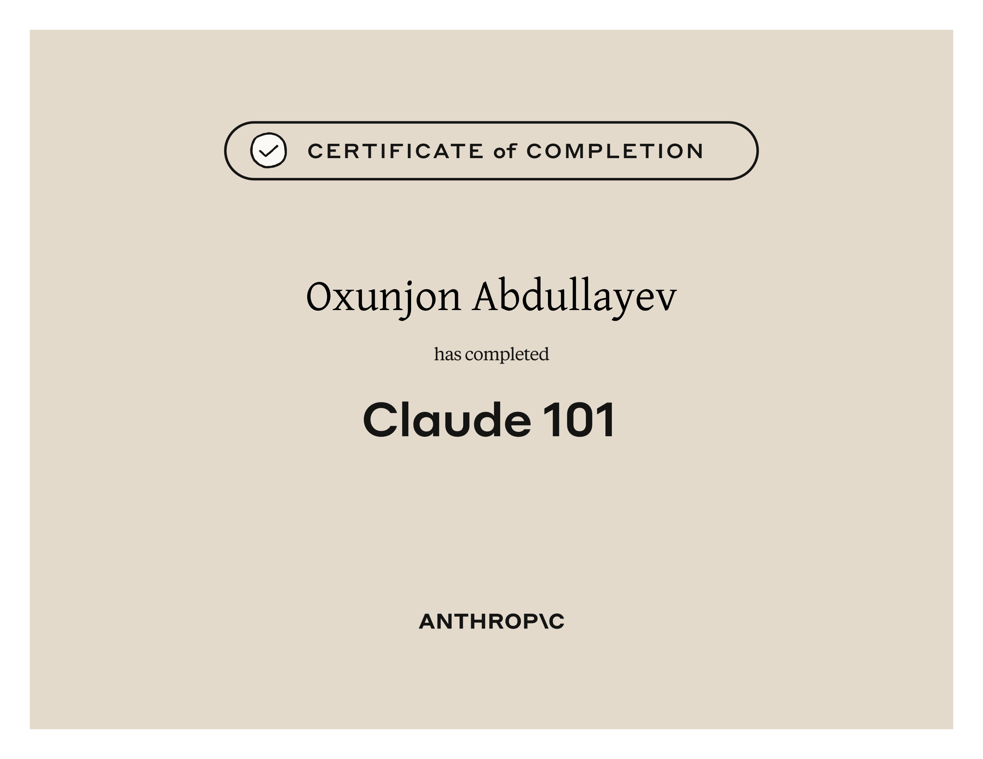 Claude 101